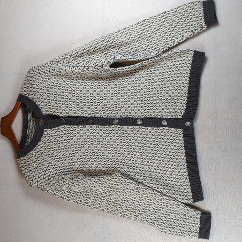 Club Classics Womens Vintage Grandmacore Button Cardigan‎ Sweater Size L